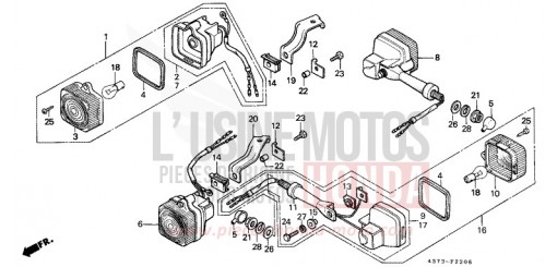 CLIGNOTANT (7) XL125SC de 1987